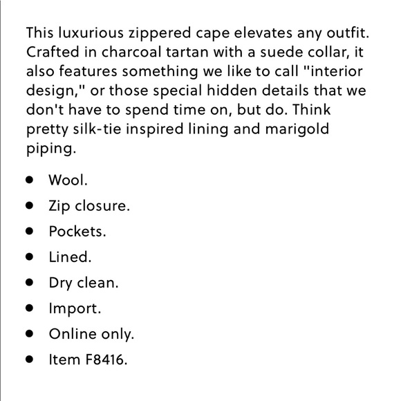 JCrew COLLECTION CAPE - Picture 5 of 10